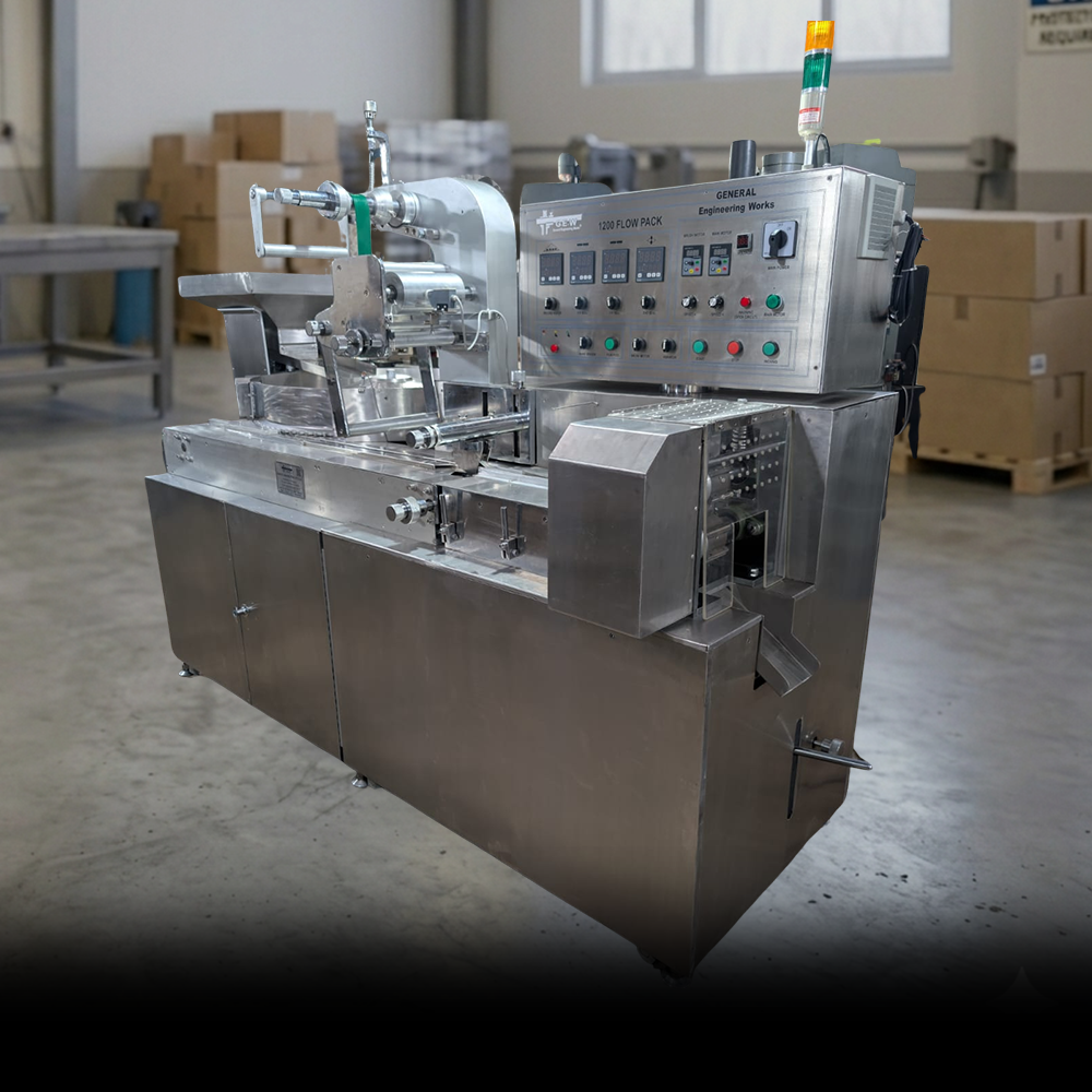 Pillow wrap machine construction detail