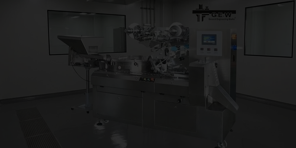 Pillow wrap packing machine in production