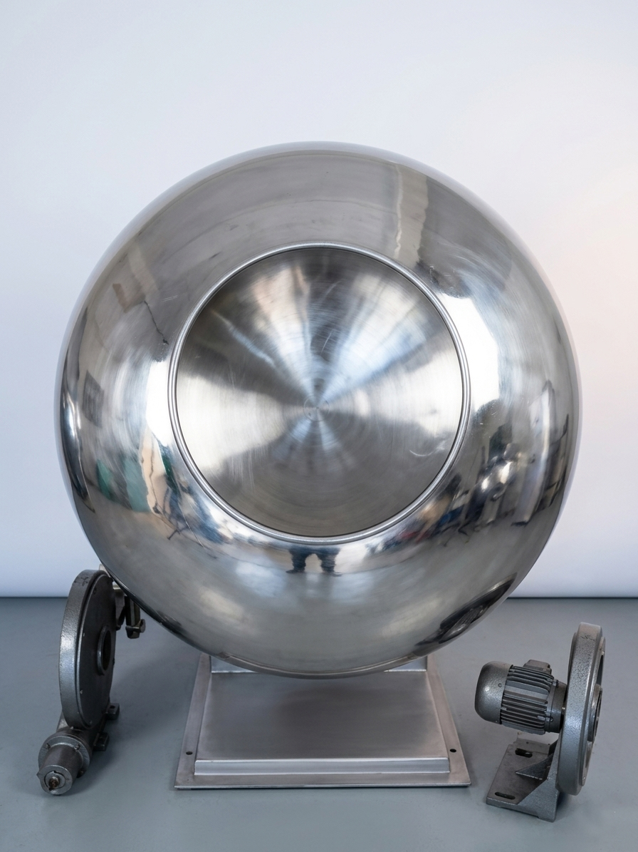 Coating pan stainless steel construction